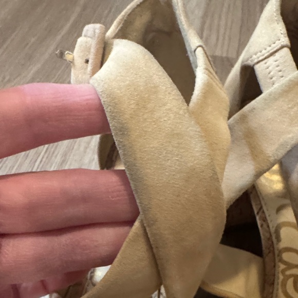 Sam Edelman Tan Crisscross Block Heels 🔥 - Picture 7 of 9